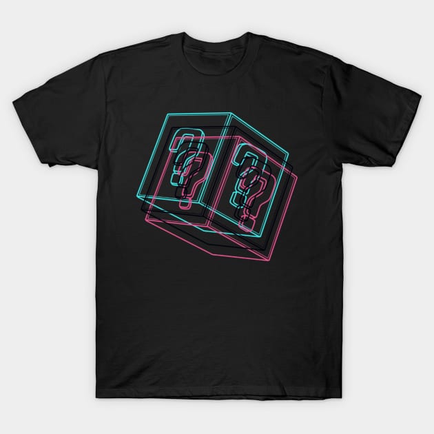 A glitch in the gaming system question box T-Shirt by AustomeArtDesigns